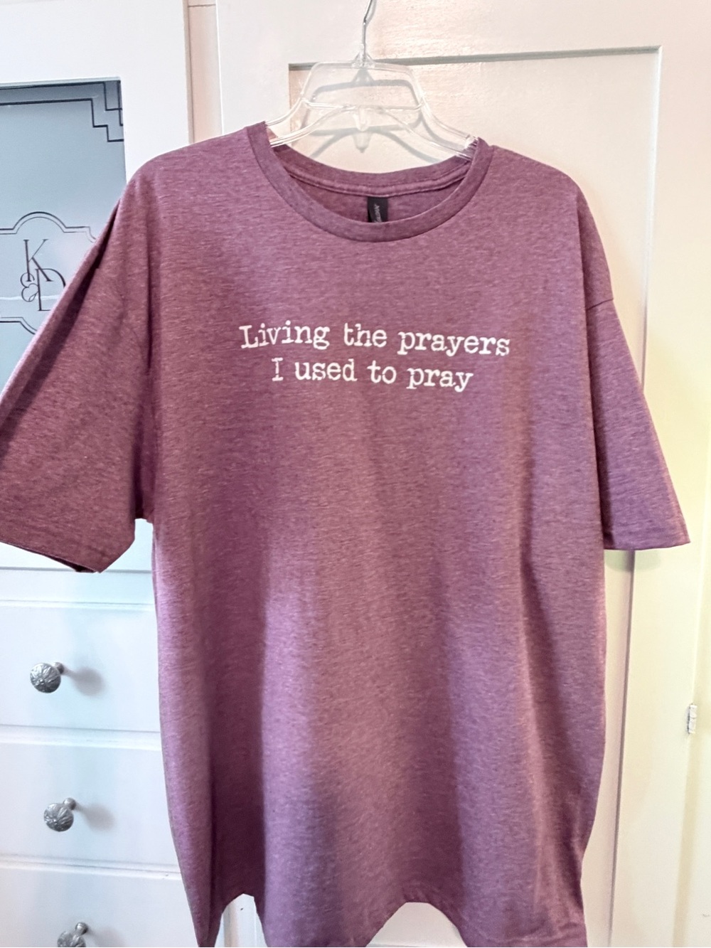 Gildan Purple Short-Sleeve Graphic Tee - White Text